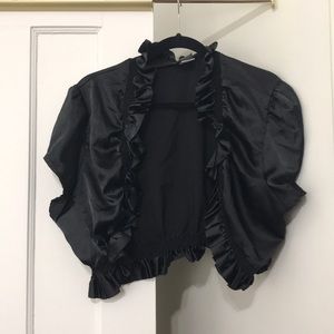 Black silk cover up size 3x